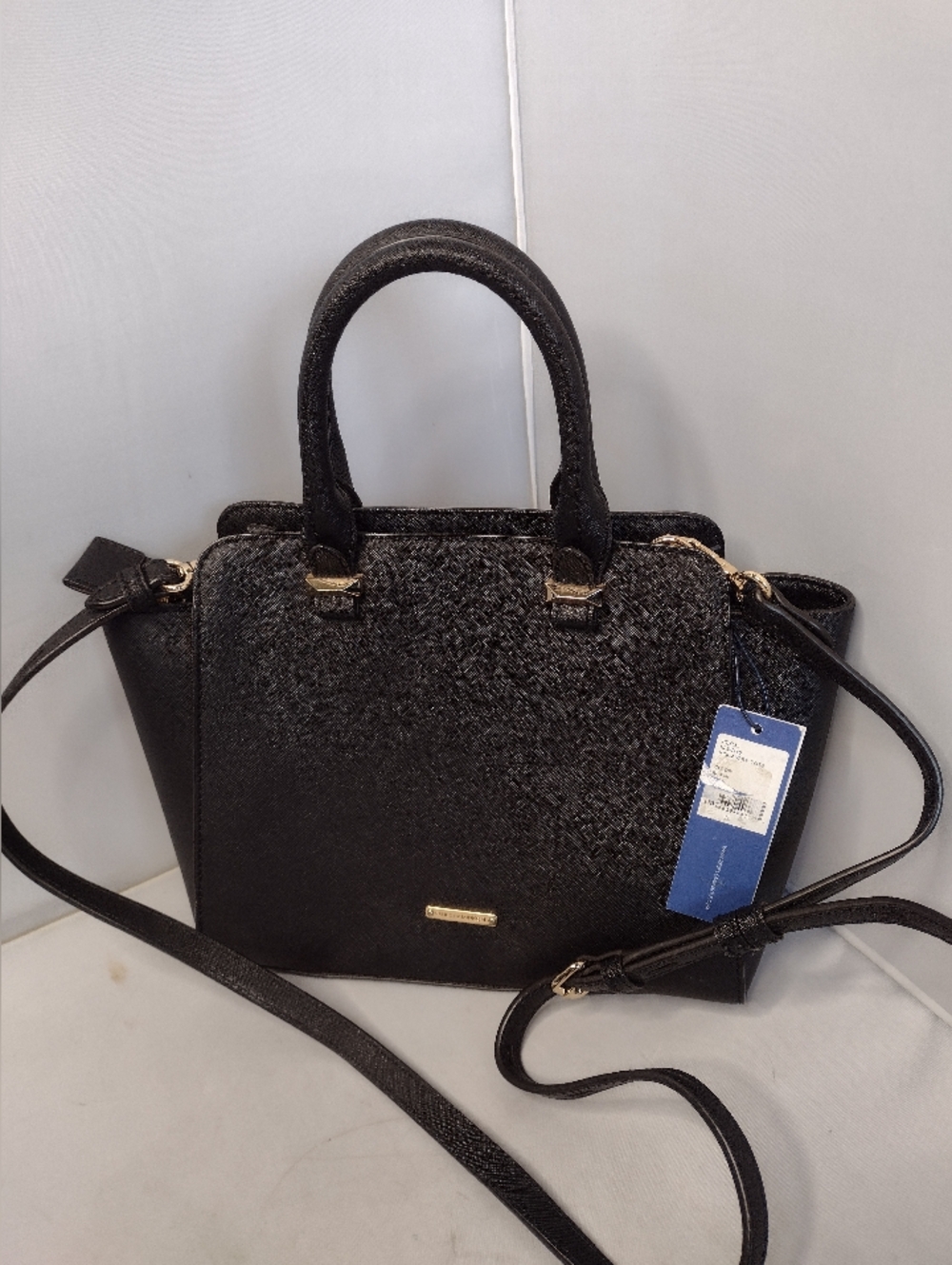 Rebecca Minkoff Avery Mini Tote Bag Purse Black Crossbody B11